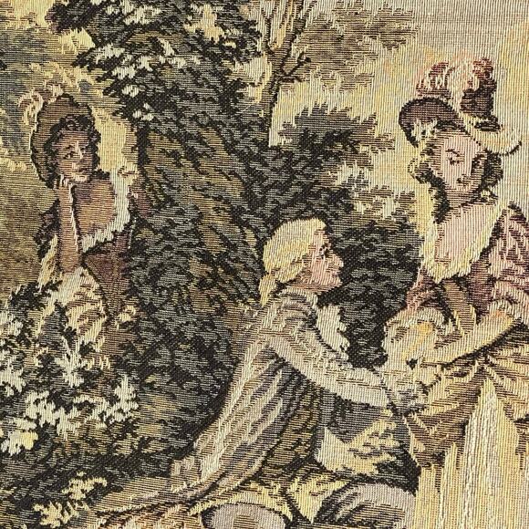 Antique French Aubusson tapestry 57”x20” (c) late 19th or early 20th century. - Picture 8 of 11